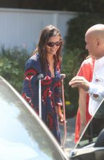 NINA DOBREV Leaves Instyle Day of Indulgence Party in Brentwood 08/11/2019