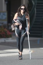 NINA DOBREV Leaves Pilates Class in West Hollywood 08/14/2019