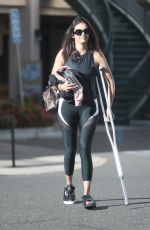 NINA DOBREV Leaves Pilates Class in West Hollywood 08/14/2019