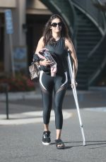 NINA DOBREV Leaves Pilates Class in West Hollywood 08/14/2019
