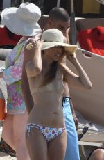 NINA ZILLI in Bikini on the Beach in Cannes 08/15/2019