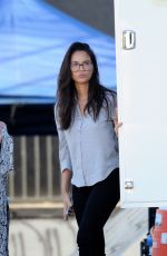 OLIVIA MUNN on the Set of Her New Movie Violet in Los Angeles 08/18/2019
