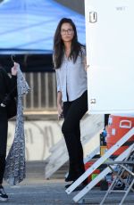OLIVIA MUNN on the Set of Her New Movie Violet in Los Angeles 08/18/2019
