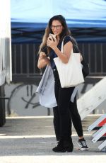 OLIVIA MUNN on the Set of Her New Movie Violet in Los Angeles 08/18/2019
