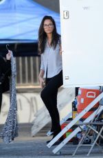 OLIVIA MUNN on the Set of Her New Movie Violet in Los Angeles 08/18/2019