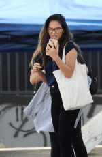 OLIVIA MUNN on the Set of Her New Movie Violet in Los Angeles 08/18/2019