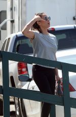 OLIVIA MUNN on the Set of Violet in Los Angeles 08/22/2019