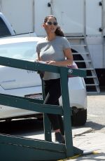 OLIVIA MUNN on the Set of Violet in Los Angeles 08/22/2019