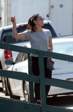 OLIVIA MUNN on the Set of Violet in Los Angeles 08/22/2019