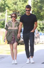 OLIVIA PALERMO and Johannes Huebl Out in Brooklyn 08/10/2019