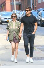 OLIVIA PALERMO and Johannes Huebl Out in Brooklyn 08/10/2019