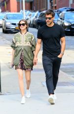 OLIVIA PALERMO and Johannes Huebl Out in Brooklyn 08/10/2019