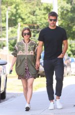 OLIVIA PALERMO and Johannes Huebl Out in Brooklyn 08/10/2019