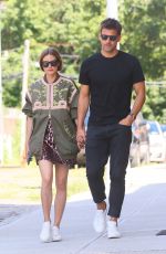 OLIVIA PALERMO and Johannes Huebl Out in Brooklyn 08/10/2019