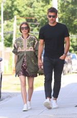 OLIVIA PALERMO and Johannes Huebl Out in Brooklyn 08/10/2019