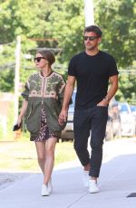 OLIVIA PALERMO and Johannes Huebl Out in Brooklyn 08/10/2019