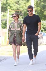 OLIVIA PALERMO and Johannes Huebl Out in Brooklyn 08/10/2019