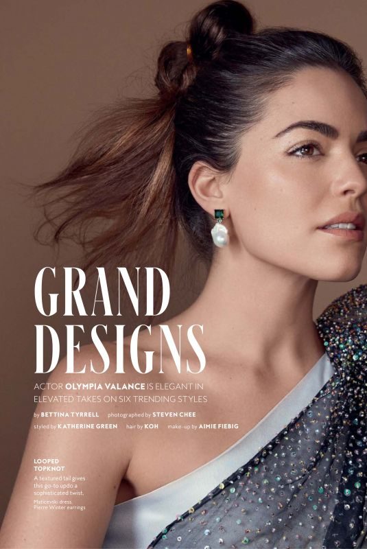 OLYMPIA VALANCE in Instyle Magazine, Australia September 2019