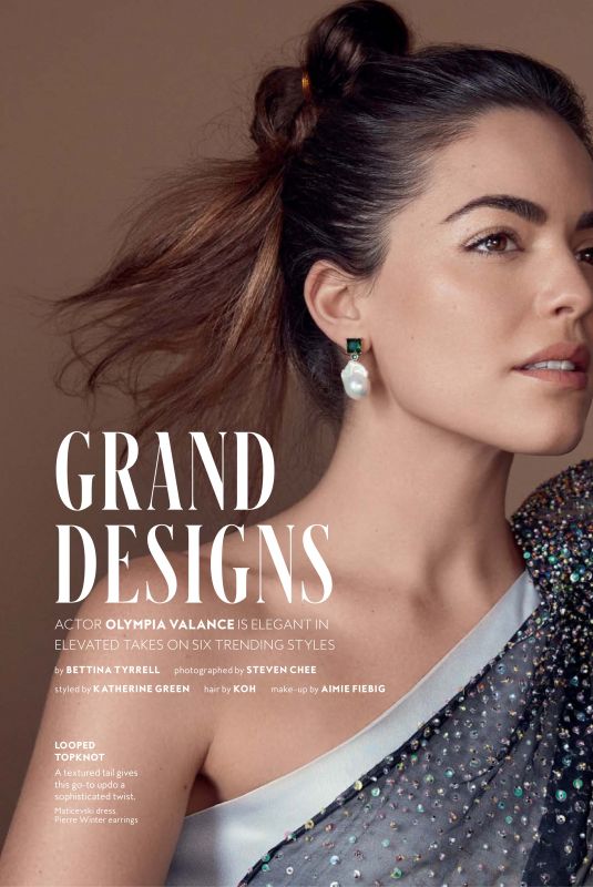 OLYMPIA VALANCE in Instyle Magazine, Australia September 2019