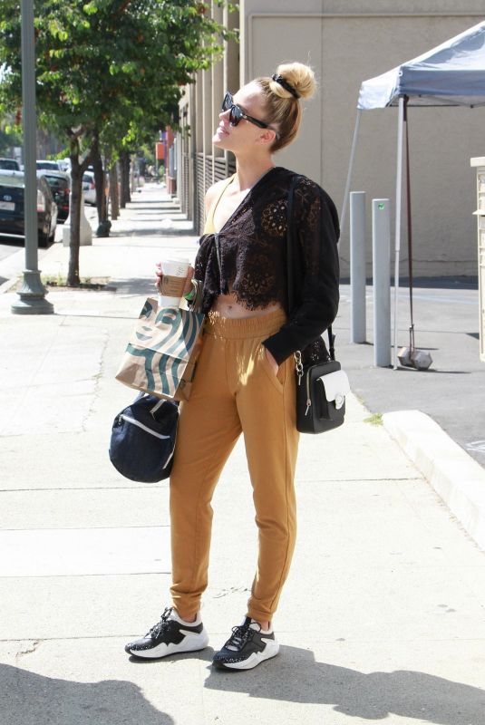 PETA MURGATROYD Arrives at Dancing with the Stars Rehearsal in Hollywood 08/28/2019