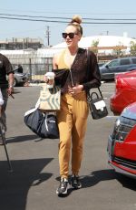PETA MURGATROYD Arrives at Dancing with the Stars Rehearsal in Hollywood 08/28/2019