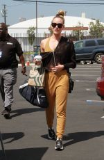 PETA MURGATROYD Arrives at Dancing with the Stars Rehearsal in Hollywood 08/28/2019