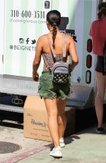 Pregnant CHIRSITINA MILIAN at Her Beignet Box in Studio City 08/30/2019