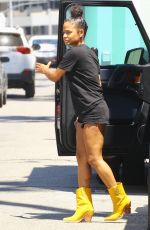 Pregnant CHRISTINA MILIAN Assists Customers at Her Beignet Box Food Truck 08/01/2019