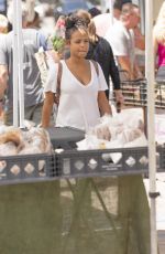 Pregnant CHRISTINA MILIAN at Beignet Box Food Truck in Los Angeles 08/10/2019