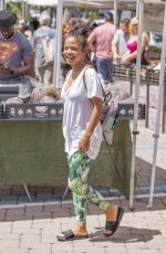 Pregnant CHRISTINA MILIAN at Beignet Box Food Truck in Los Angeles 08/10/2019