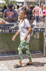 Pregnant CHRISTINA MILIAN at Beignet Box Food Truck in Los Angeles 08/10/2019