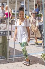 Pregnant CHRISTINA MILIAN at Beignet Box Food Truck in Los Angeles 08/10/2019