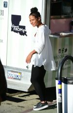Pregnant CHRISTINA MILIAN at Beignet Box Mobile Unit in Los Angeles 08/09/2019