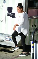 Pregnant CHRISTINA MILIAN at Beignet Box Mobile Unit in Los Angeles 08/09/2019