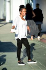 Pregnant CHRISTINA MILIAN at Beignet Box Mobile Unit in Los Angeles 08/09/2019