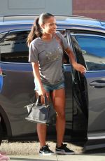 Pregnant CHRISTINA MILIAN at Beignet Box Mobile Unit in Studio City 08/14/2019