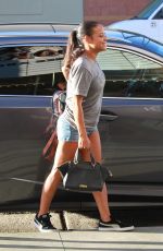 Pregnant CHRISTINA MILIAN at Beignet Box Mobile Unit in Studio City 08/14/2019