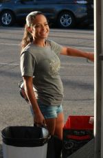 Pregnant CHRISTINA MILIAN at Beignet Box Mobile Unit in Studio City 08/14/2019