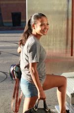 Pregnant CHRISTINA MILIAN at Beignet Box Mobile Unit in Studio City 08/14/2019
