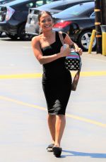 Pregnant CHRISTINA MILIAN Heading to Nail Salon in Los Angeles 08/22/2019