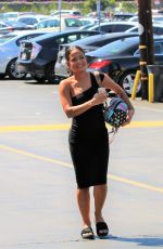 Pregnant CHRISTINA MILIAN Heading to Nail Salon in Los Angeles 08/22/2019
