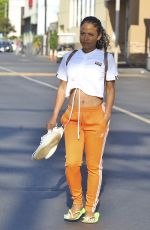 Pregnant CHRISTINA MILIAN Leaves a Nail Salon in Los Angeles 08/09/2019