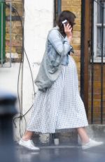 Pregnant KEIRA KNIGHTLEY Out in London 08/19/2019