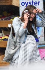 Pregnant KEIRA KNIGHTLEY Out in London 08/19/2019