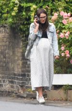Pregnant KEIRA KNIGHTLEY Out in London 08/19/2019