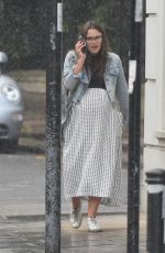 Pregnant KEIRA KNIGHTLEY Out in London 08/19/2019