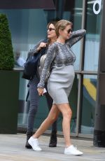 Pregnant RACHEL RILEY at Mediacityuk in Salford 08/20/2019