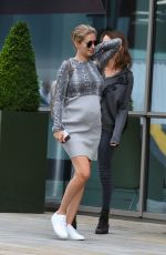 Pregnant RACHEL RILEY at Mediacityuk in Salford 08/20/2019
