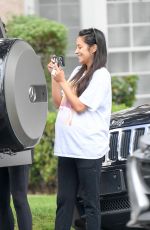 Pregnant SHAY MITCHEL Out for Breakfast in Los Feliz 08/17/2019