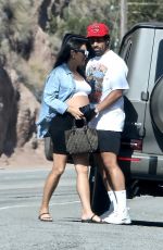 Pregnant SHAY MITCHELL Arrives at Sunday Afternoon BBQ in Malibu 08/25/2019